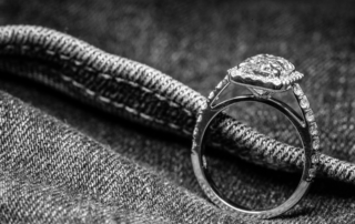Image showing a white gold ring that has been rhodium plated